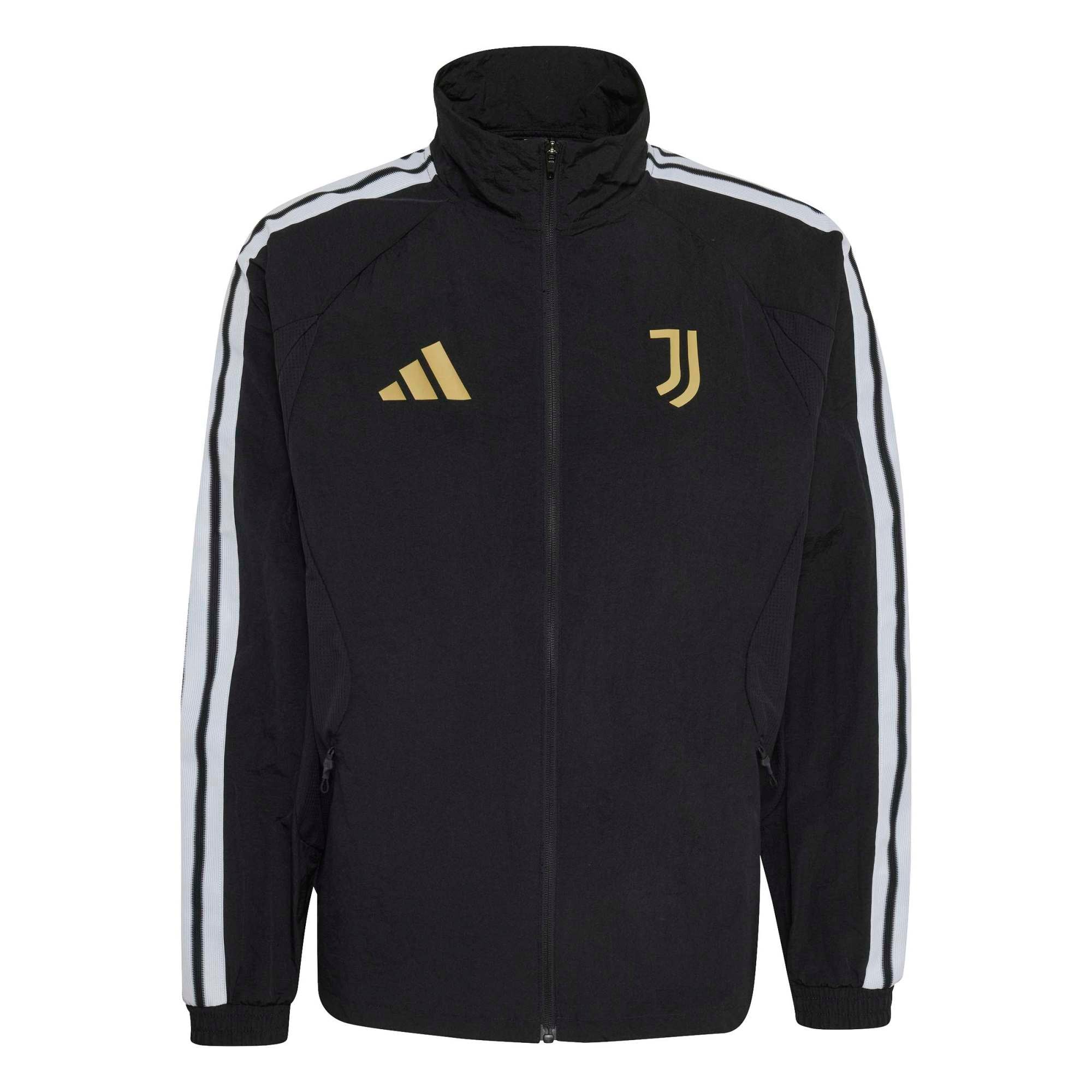 Veste zippée intégrale adidas Juventus 2026 Anthem noire pour homme