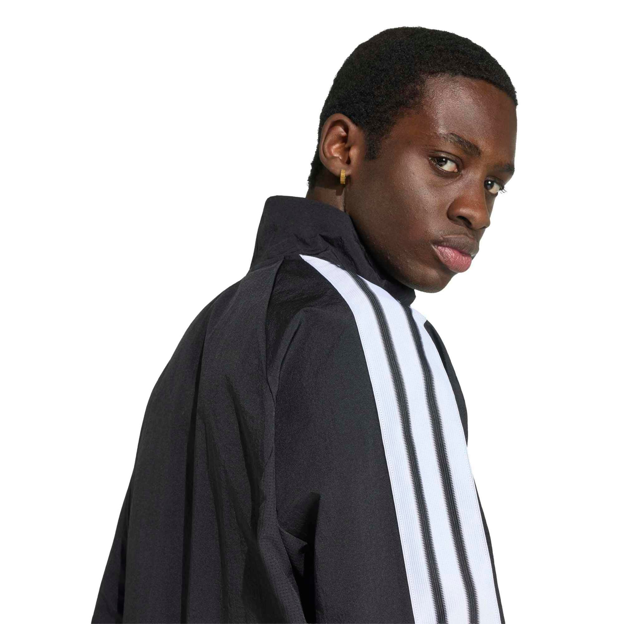 Veste zippée intégrale adidas Juventus 2026 Anthem noire pour homme