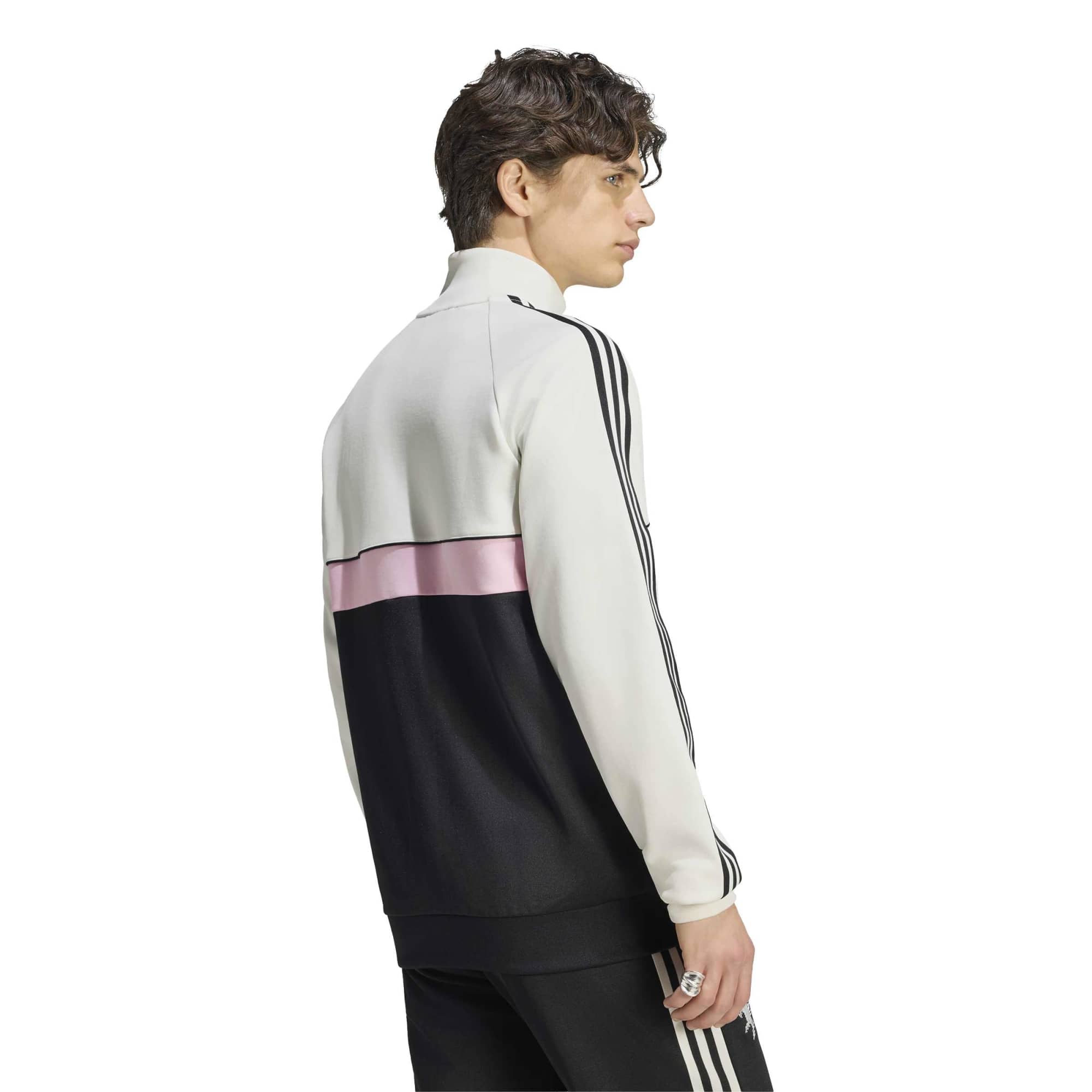 Veste de survêtement zippée intégrale adidas Originals Juventus OG 2.0 Icon crème pour homme