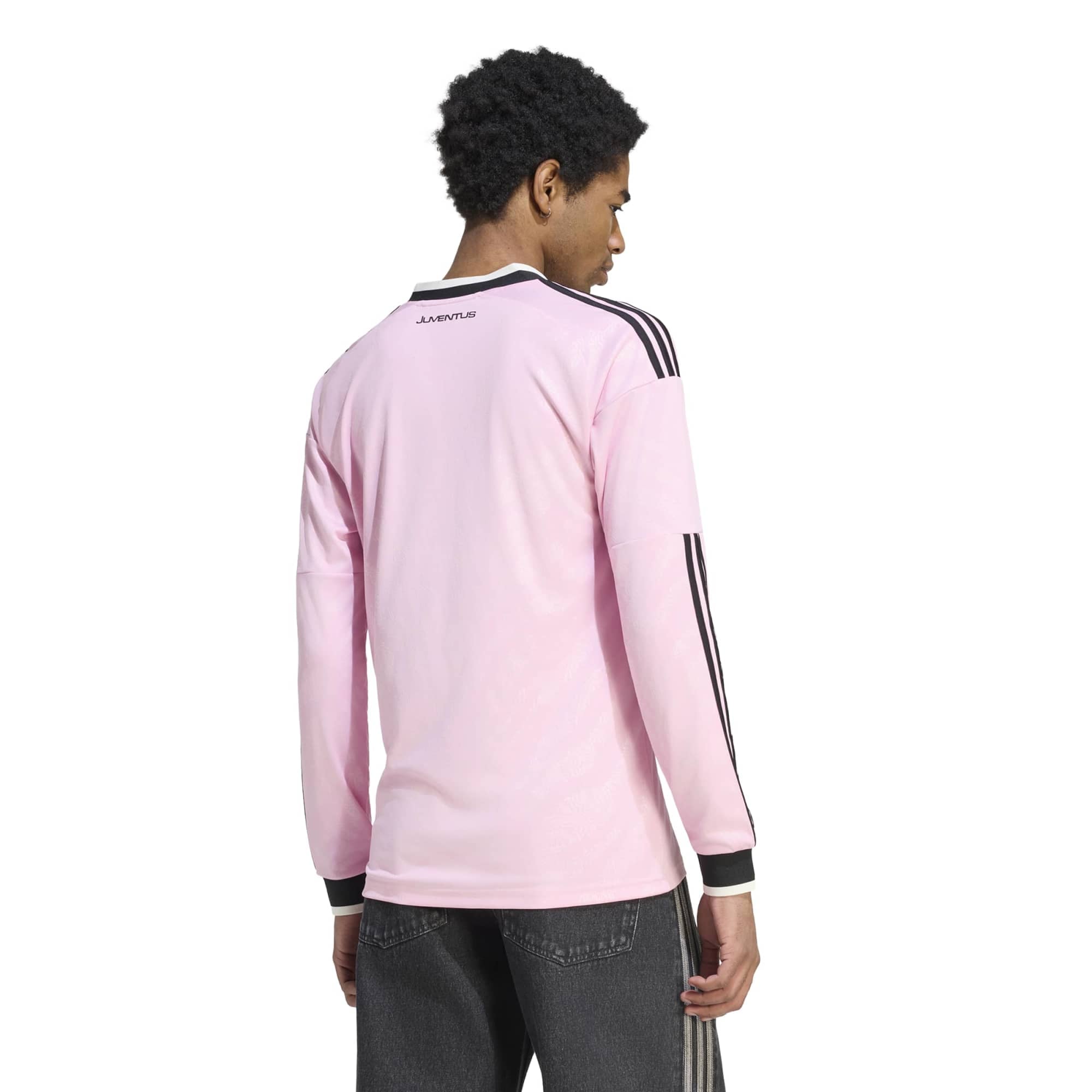 Men's adidas  Pink Juventus 2026/27 Away Replica Long Sleeve Jersey
