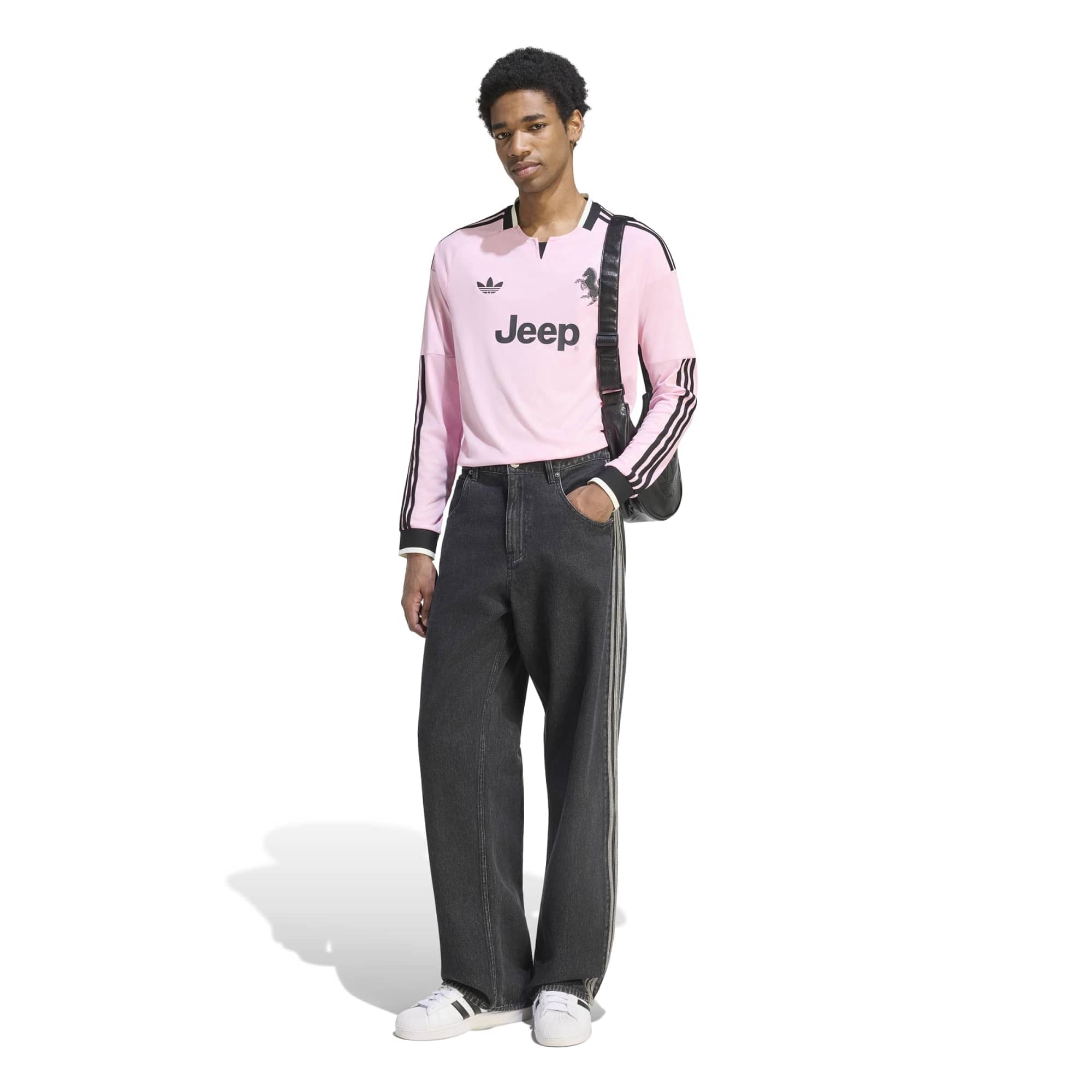 Men's adidas  Pink Juventus 2026/27 Away Replica Long Sleeve Jersey