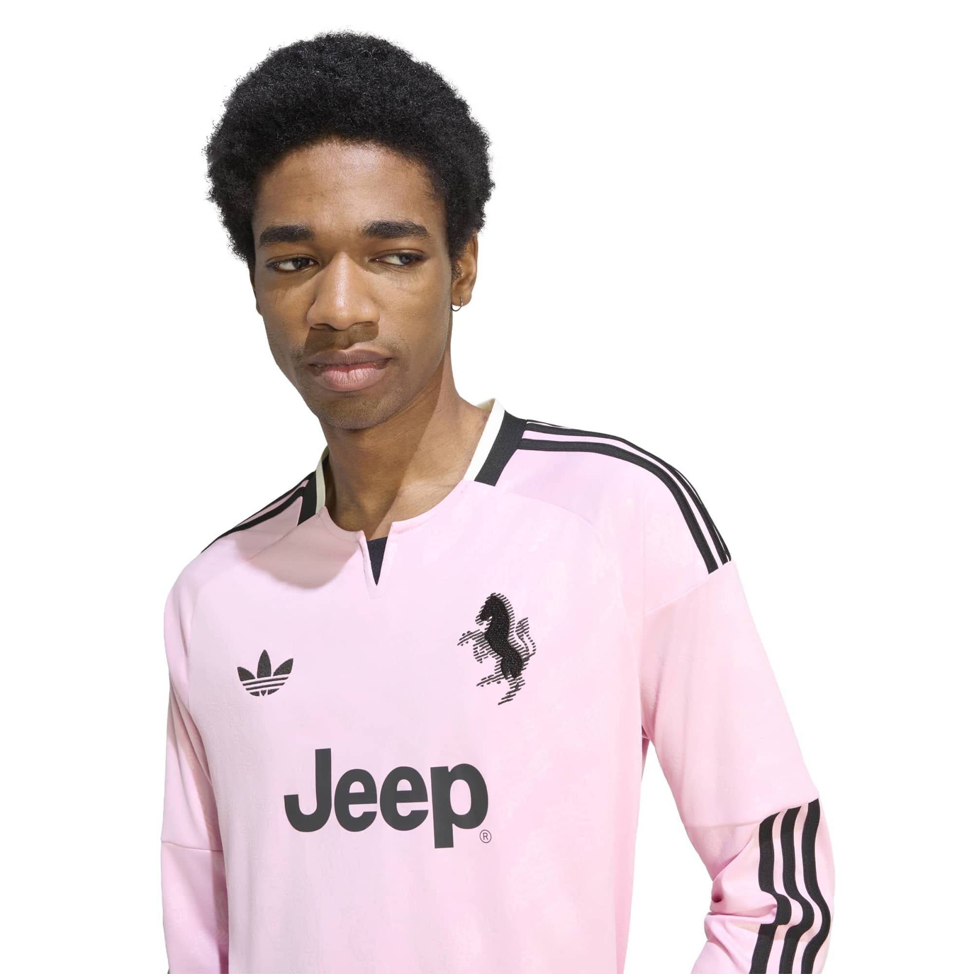 Men's adidas  Pink Juventus 2026/27 Away Replica Long Sleeve Jersey