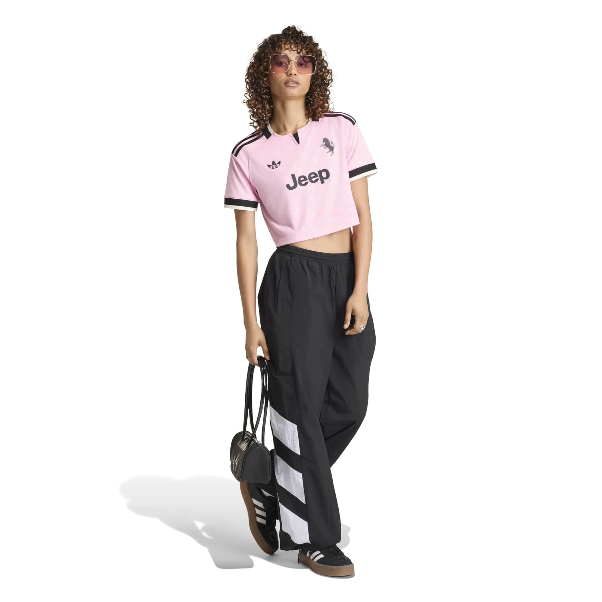Women's adidas White Juventus 2026/27 Home Cropped Replica Jersey
