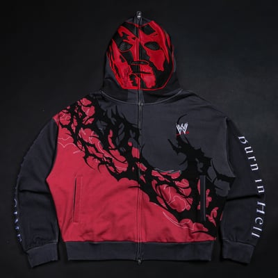 Sweat à capuche zippé Kane Civil Regime x WWE Chaos - Noir