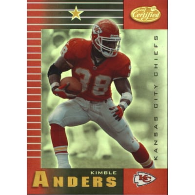 1999 Leaf Certified Mirror Red #45 Kimble Anders