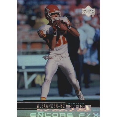 1999 Upper Deck Encore F/X #88 Derrick Alexander WR
