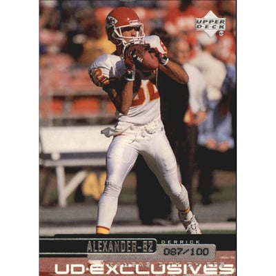 1999 Upper Deck Exclusives 100 #108 Derrick Alexander