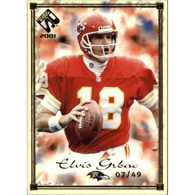2001 Private Stock Gold Framed #7 Elvis Grbac