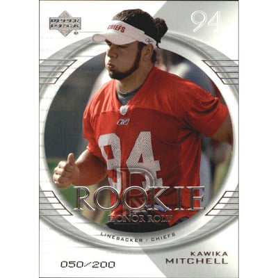 2003 Upper Deck Honor Roll Silver #177 Kawika Mitchell