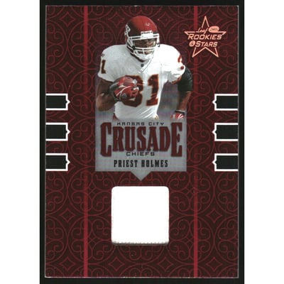 2005 Leaf Rookies and Stars Crusade Materials #C20 Priest Holmes