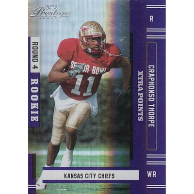 2005 Playoff Prestige Xtra Points Purple #194 Craphonso Thorpe