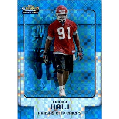 2006 Finest Blue Xfractors #150 Tamba Hali