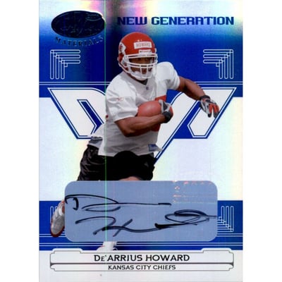 2006 Leaf Certified Materials Mirror Blue Signatures #164 De'Arrius Howard/70