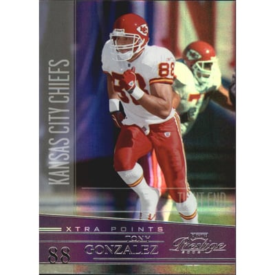 2006 Playoff Prestige Xtra Points Purple #79 Tony Gonzalez