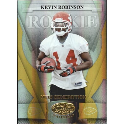 2008 Leaf Certified Materials Mirror Gold #178 Kevin Robinson