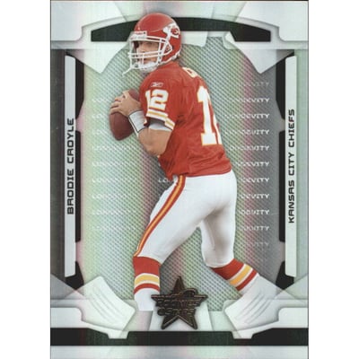 2008 Leaf Rookies and Stars Longevity Parallel Black #48 Brodie Croyle