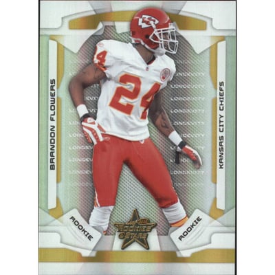 2008 Leaf Rookies and Stars Longevity Parallel Gold #122 Brandon Flowers