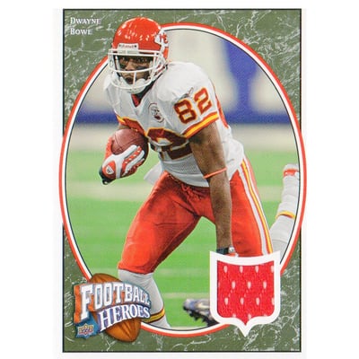 2008 Upper Deck Heroes Jerseys Green Retail #38 Dwayne Bowe