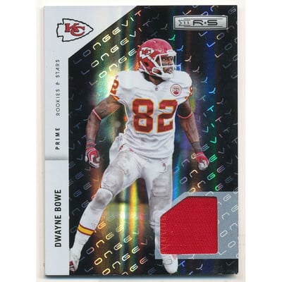 2011 Rookies and Stars Materials Black Prime Longevity #73 Dwayne Bowe/50