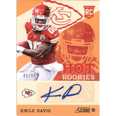 2013 Score Hot Rookies Signatures #24 Knile Davis/99