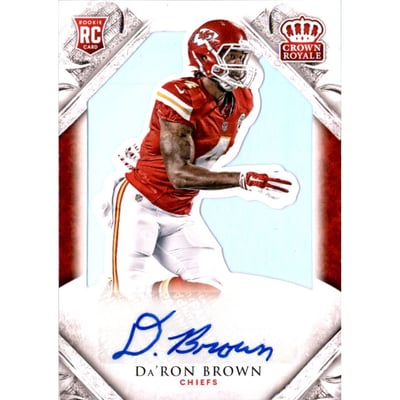 2015 Crown Royale Silver Holofoil #183 Da'Ron Brown AU/99