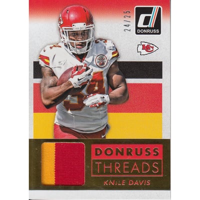 2015 Donruss Threads Prime #DTKD Knile Davis