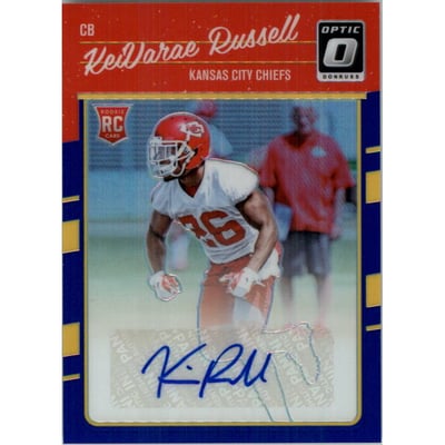 2016 Donruss Optic Rookie Signatures Blue #126 Kei'Varae Russell