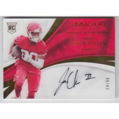 2017 Immaculate Collection #148 Jehu Chesson AU RC
