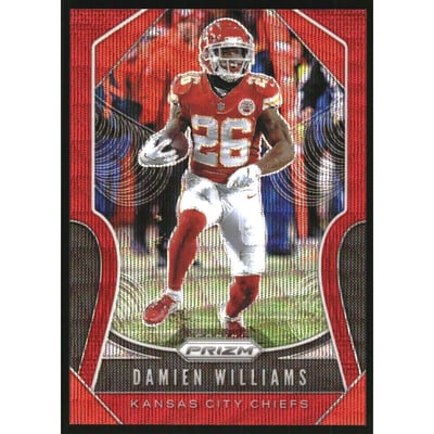 2019 Panini Prizm Prizms Red Wave #211 Damien Williams