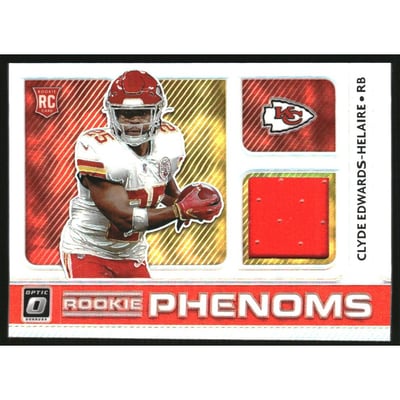 2020 Donruss Optic Rookie Phenoms Jerseys Horizontal #21 Clyde Edwards-Helaire