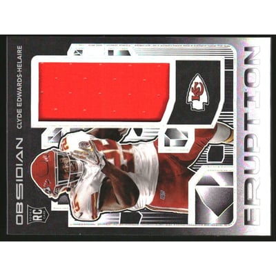 2020 Panini Obsidian Rookie Eruption Materials #12 Clyde Edwards-Helaire