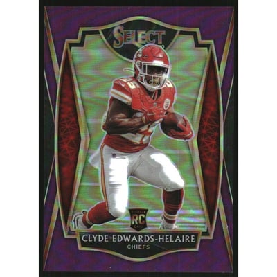 2020 Select Prizm Purple #154 Clyde Edwards-Helaire