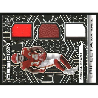 2021 Panini Obsidian Trifecta Materials #30 Cornell Powell
