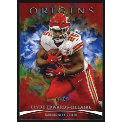 2021 Panini Origins Blue #50 Clyde Edwards-Helaire