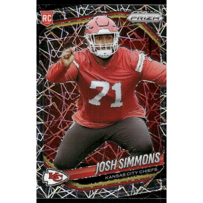 2025 Panini Prizm Prizms Lazer #337 Josh Simmons