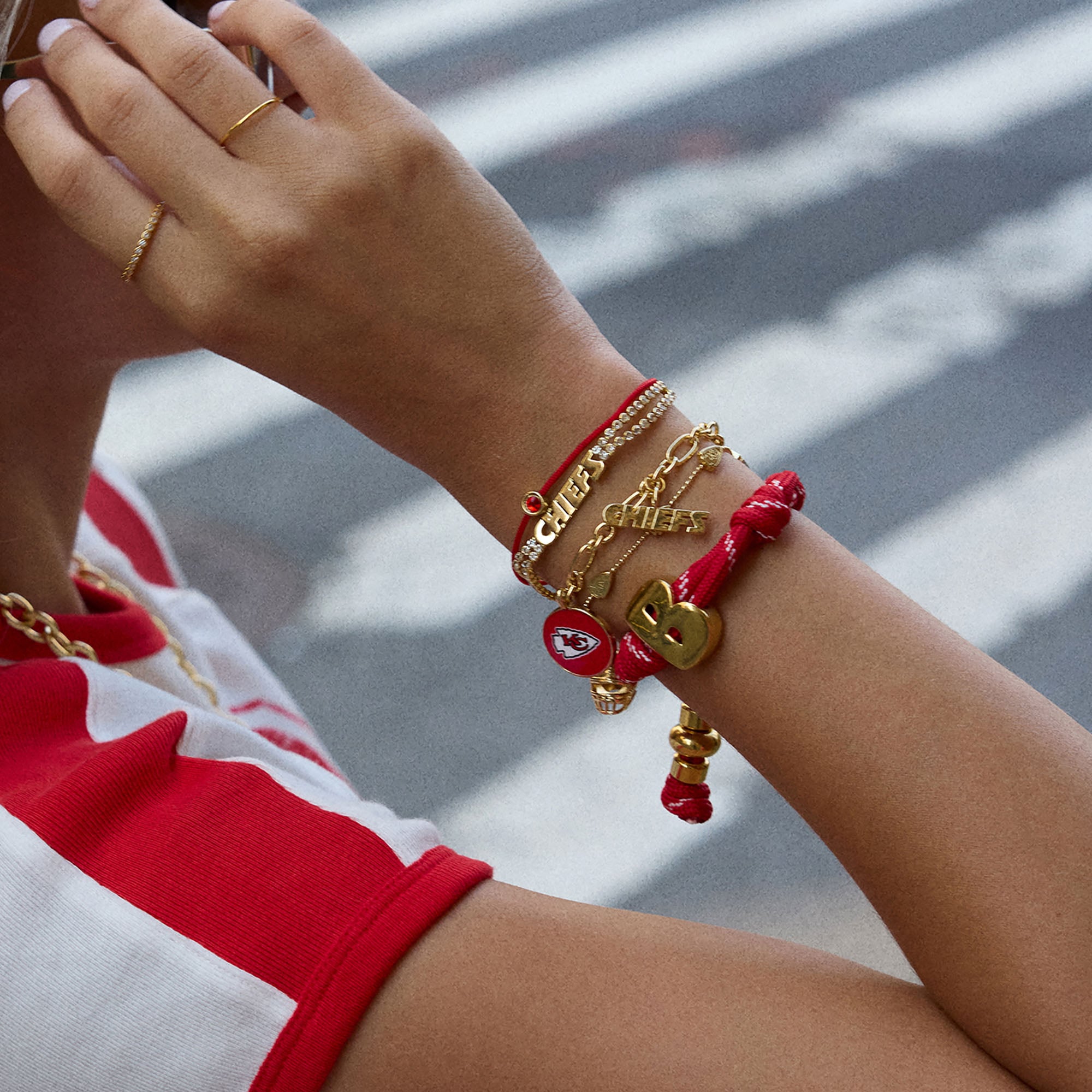 BaubleBar  Kansas City Chiefs Charm Bracelet