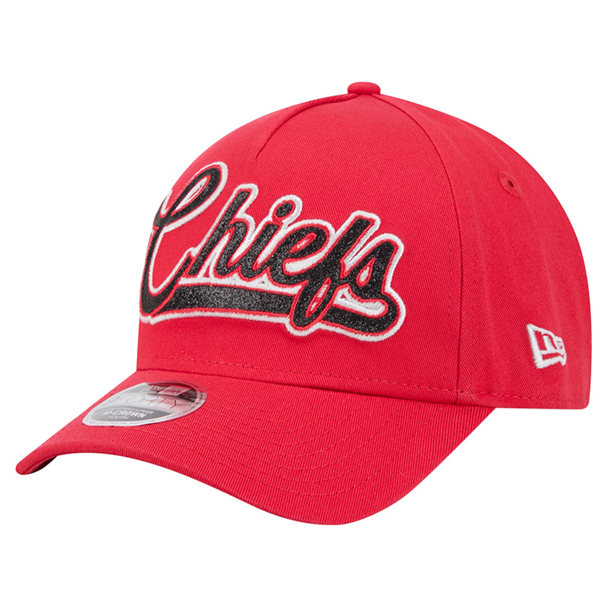 Casquette ajustable New Era Glitz 9FORTY rouge Kansas City Chiefs pour filles