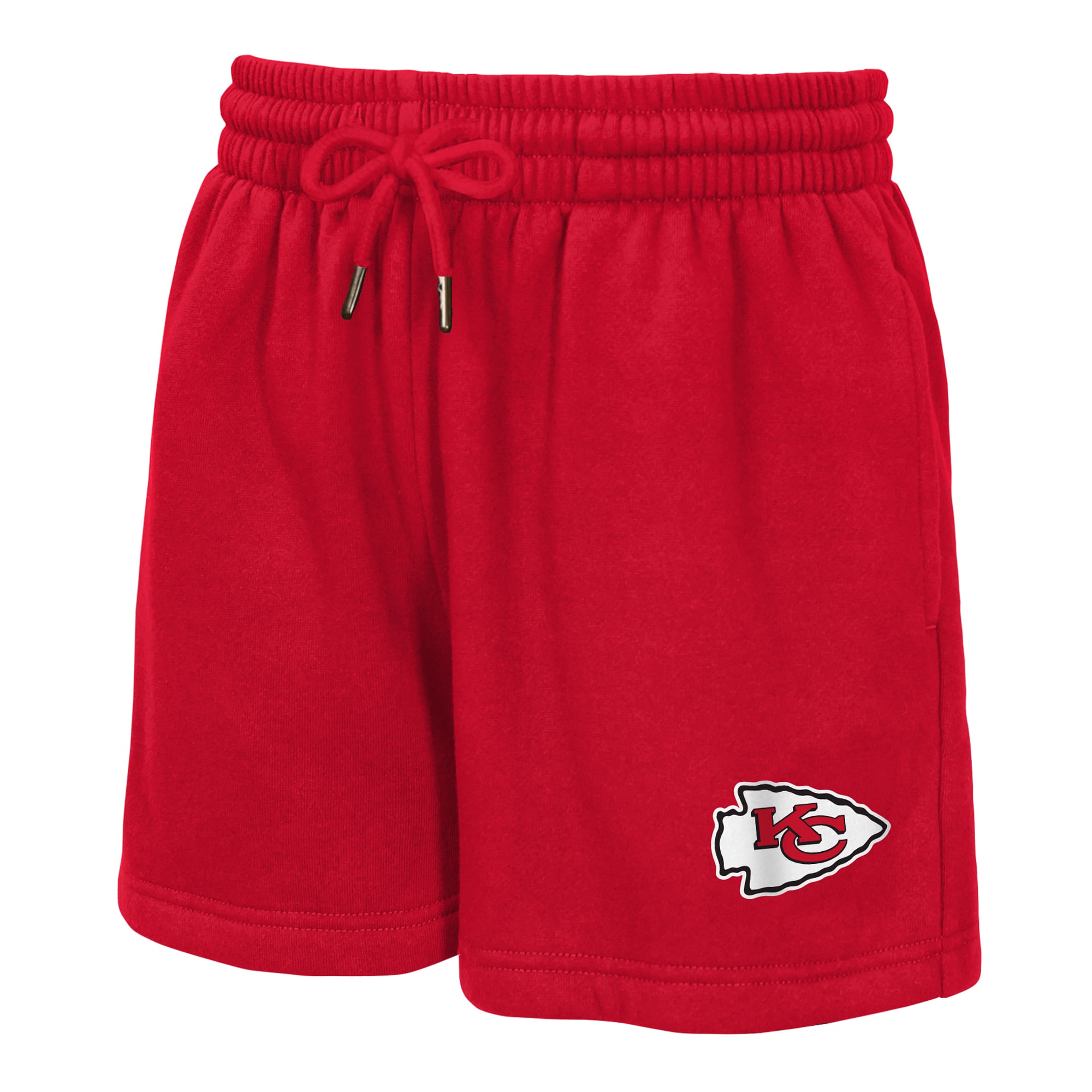Girls Youth WEAR by Erin Andrews  Red Kansas City Chiefs Zone Fleece V-Neck Sweatshirt and Shorts Set