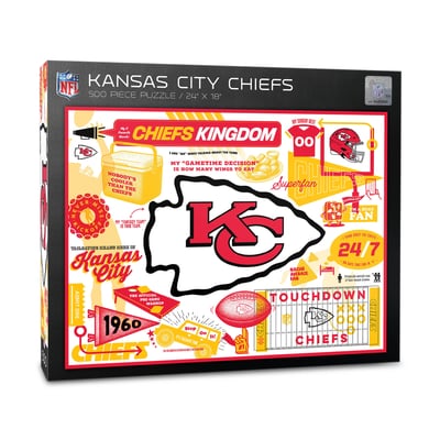 Kansas City Chiefs IDNA 500-Piece Scrapbook Puzzle