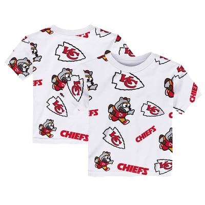  Kansas City Chiefs Outerstuff Infant Mascot Play T-Shirt - White