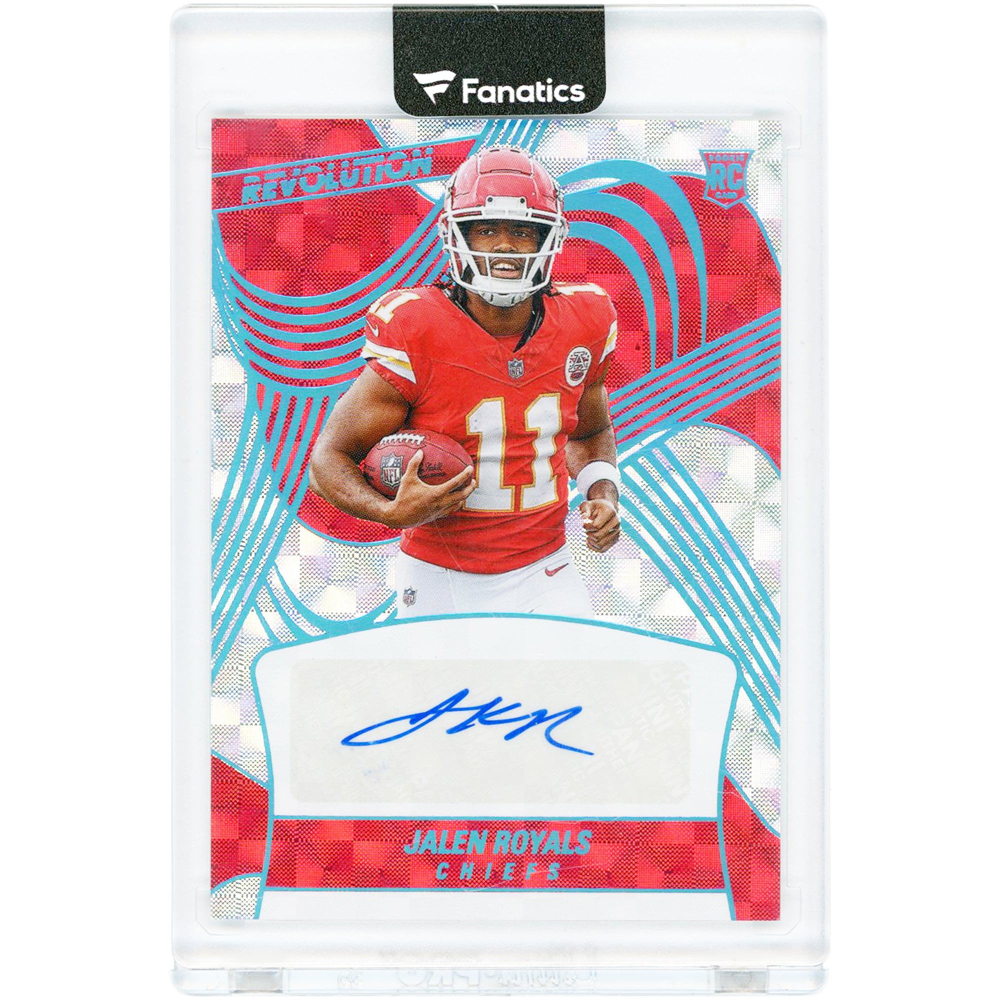 Jalen Royals Kansas City Chiefs Autographed 2025 Panini Revolution Kaleido #RA-JRS #1/1 Rookie Card