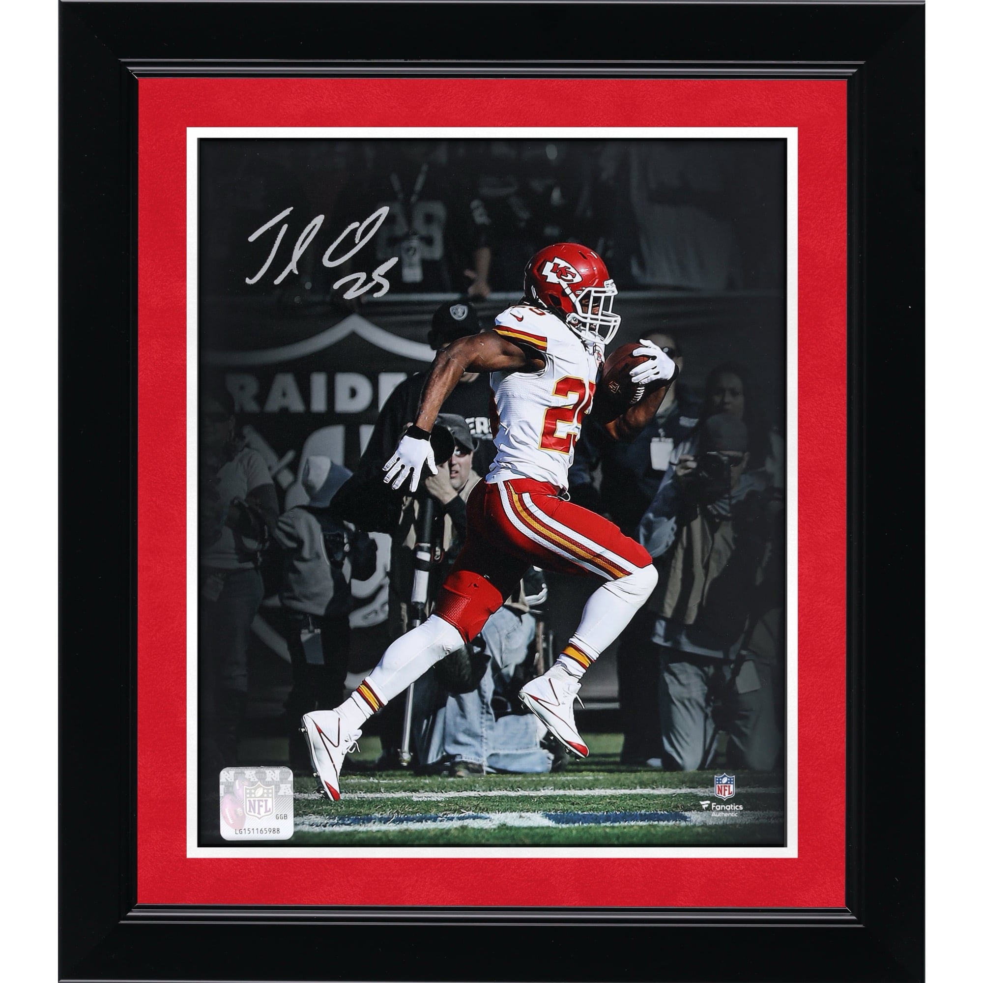 Jamaal Charles Kansas City Chiefs Autographed 8" x 10" Four Receiving Touchdown Game Spotlight Photograph