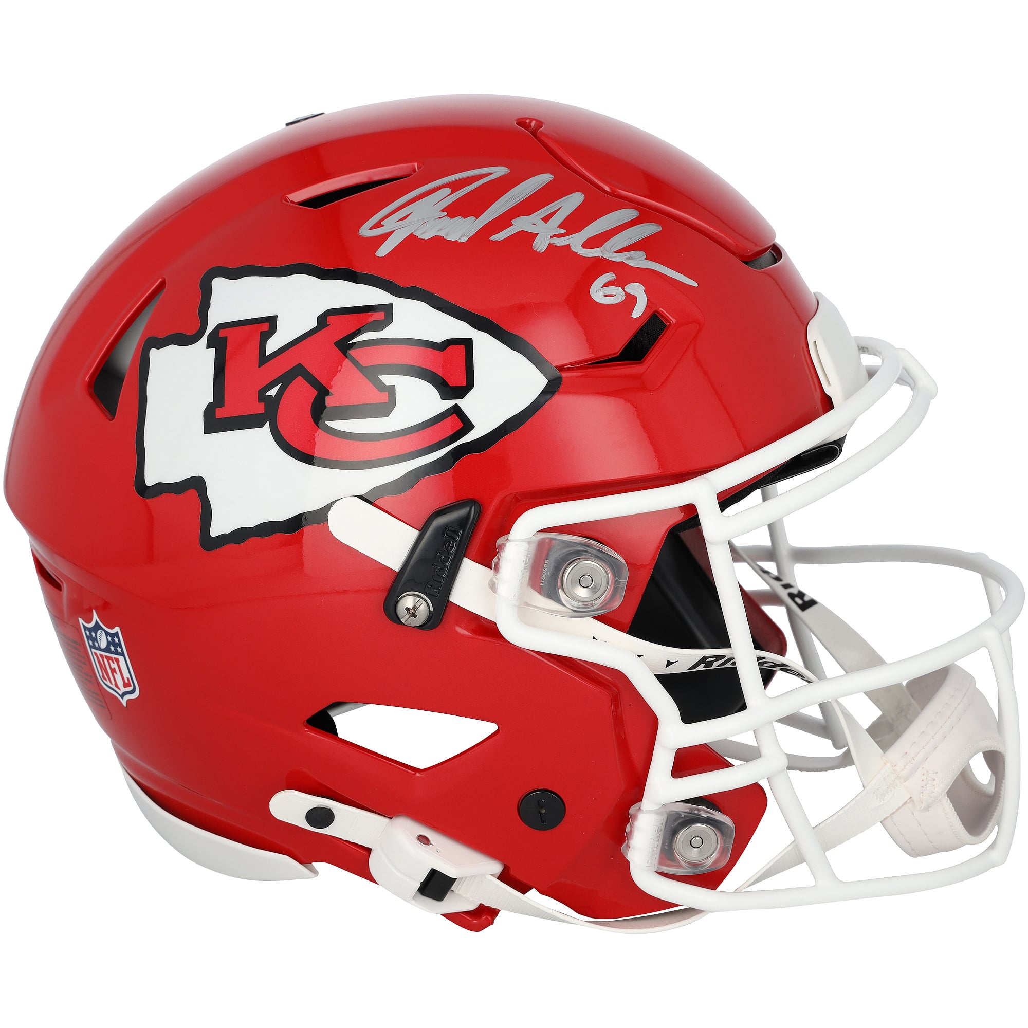 Casque Riddell Speed ​​Flex Authentic autographié par Jared Allen, Kansas City Chiefs