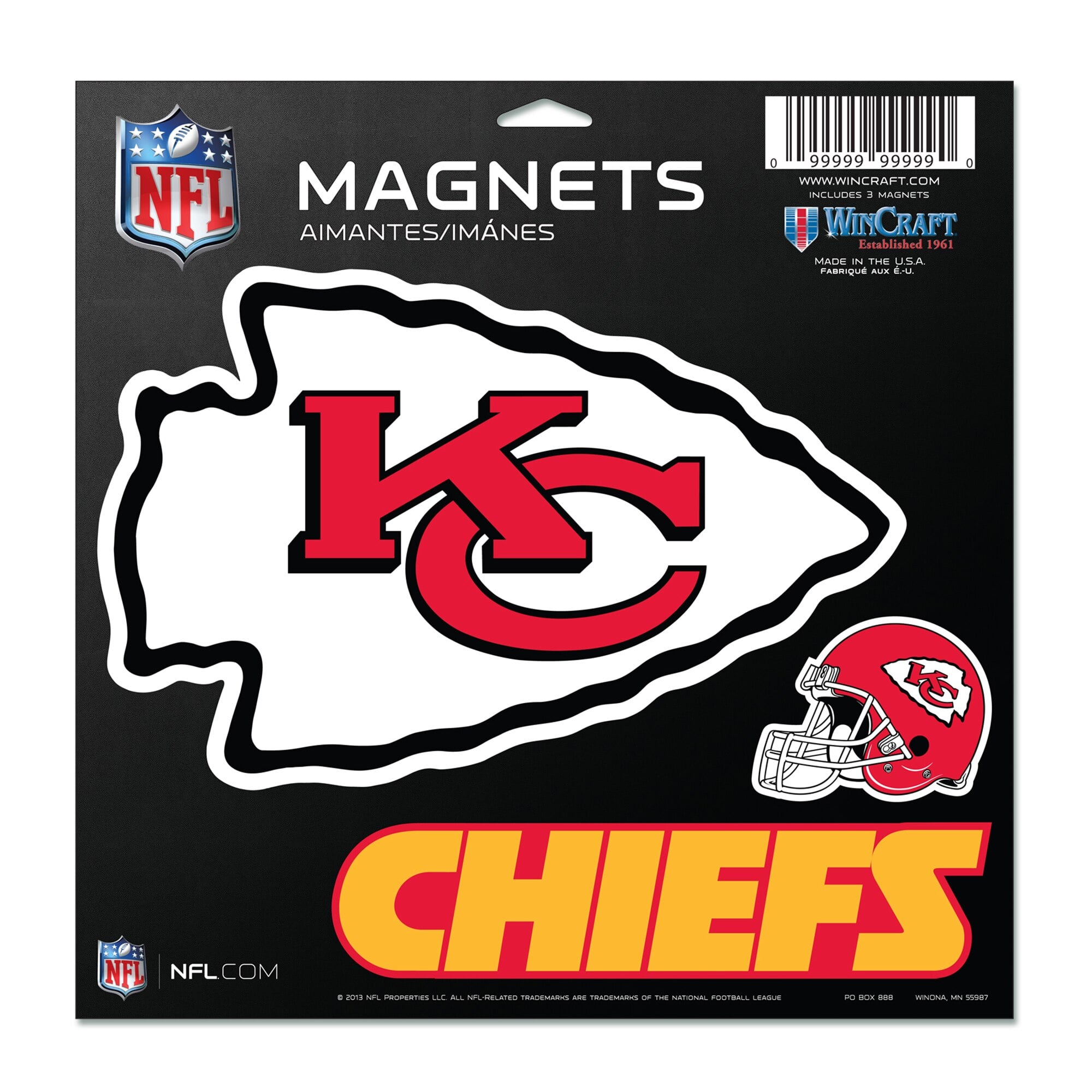 Kansas City Chiefs 6 Multi-Use Decals Helmet Arrowhead Logo NFL Football New Kansas City Chiefs 6 Multi-Use Decals Helmet Arrowhead Logo NFL Football New