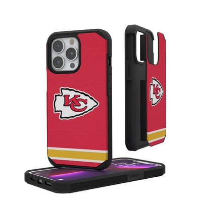 Kansas City Chiefs iPhone Rugged Stripe Design Case