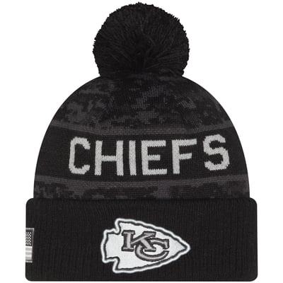 Gorro de punto New Era Salute To Service 2026 del Kansas City Chiefs