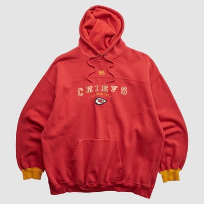 Kansas City Chiefs NFL 2000s Hooded Pullover Sweatshirt - Red - XL by Fanatics Real Vintage