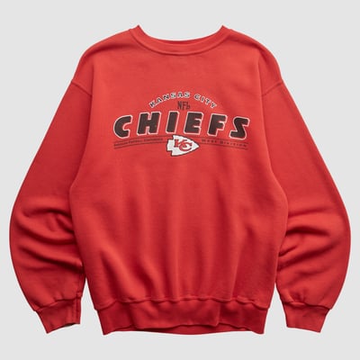 Kansas City Chiefs NFL 2000s Pullover Sweatshirt - Red - S by Fanatics Real Vintage