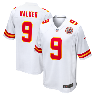 Camiseta de visitante Nike de los Kansas City Chiefs - Blanca - Kenneth Walker III - Juvenil