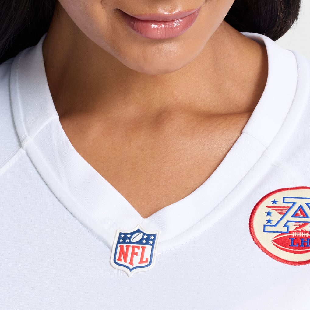 Kansas City Chiefs Nike Game Road Jersey - White - Rashee Rice - Womens